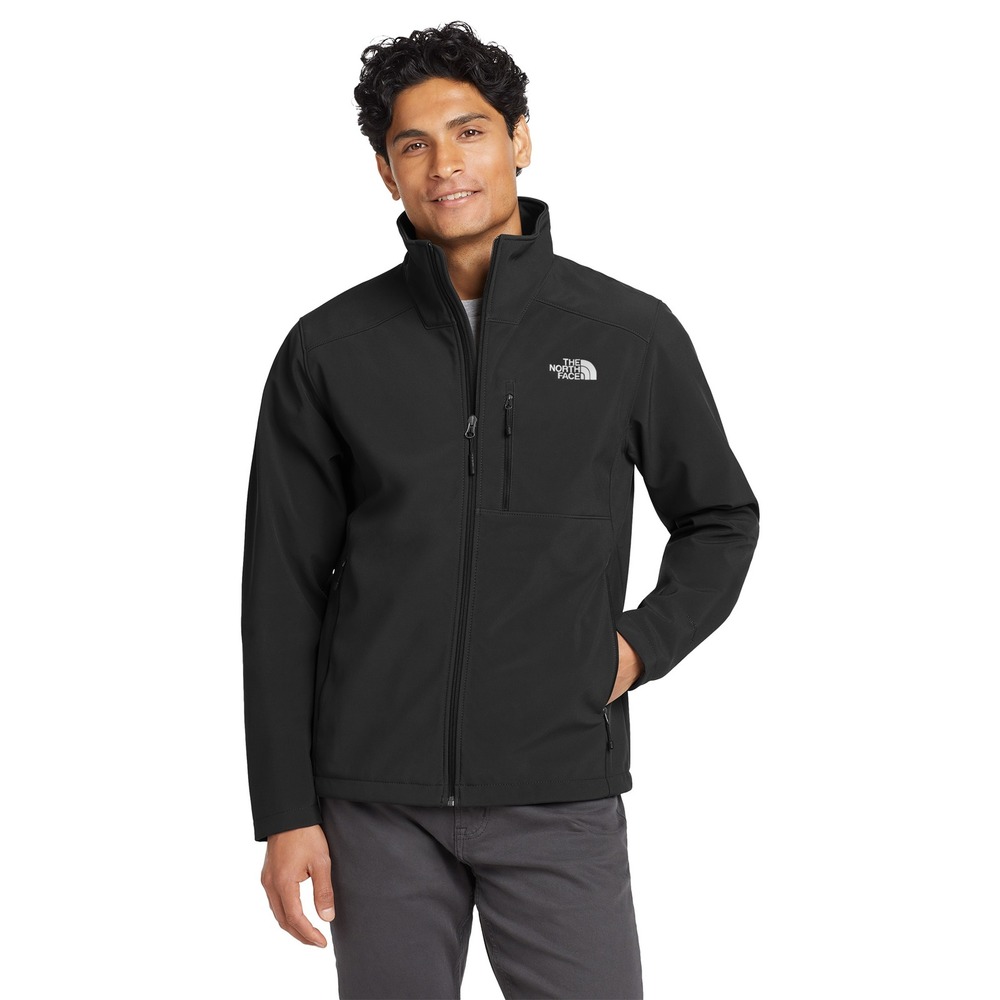 NWOT The North Face Mens Apex barrier Softshell Full Zip Jacket Black Large
